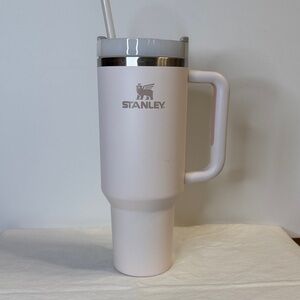 Stanley Pale Pink Travel Tumbler with Handle